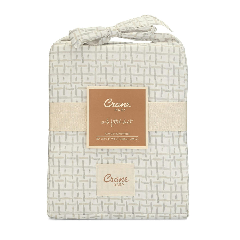 Cove Hashtag Cotton Fitted Crib Sheet