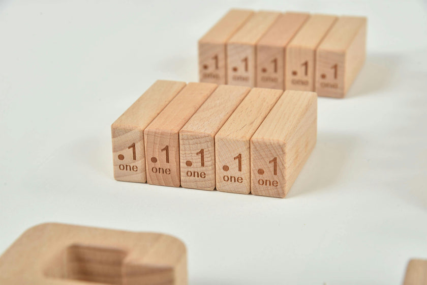 Avenlur Montessori Wooden Number Height Blocks – Self-Correcting Math Learning Set