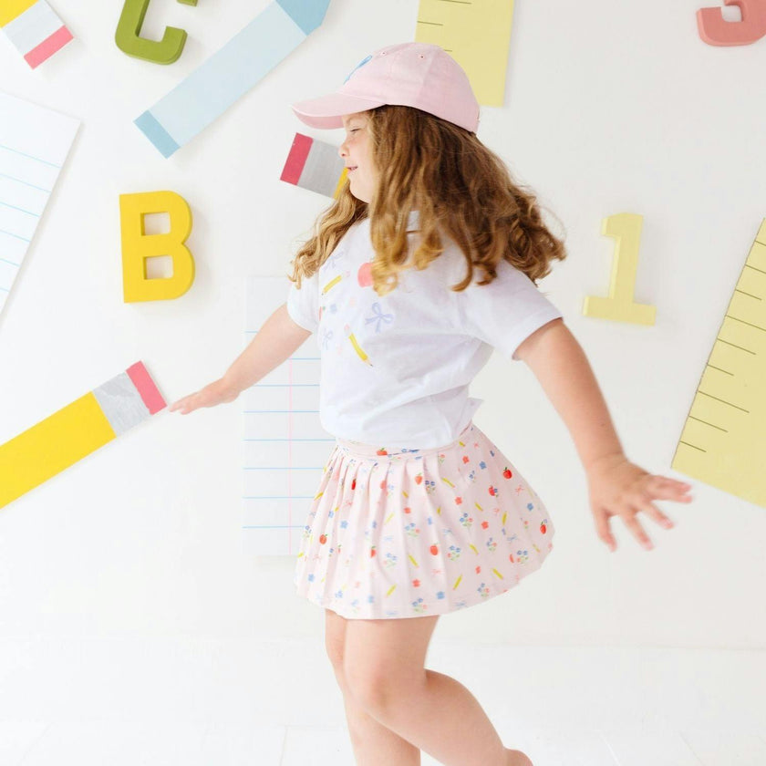 Ditsy Floral Back To School Short Sleeve T-Shirt
