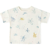 Dropped Shoulder Short Sleeve T-Shirt, Multi