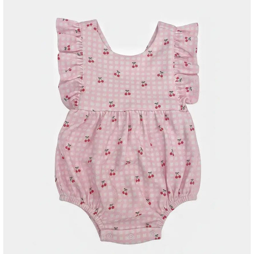 Lemons Pima Cotton Baby Bloomer w/ Cross Straps