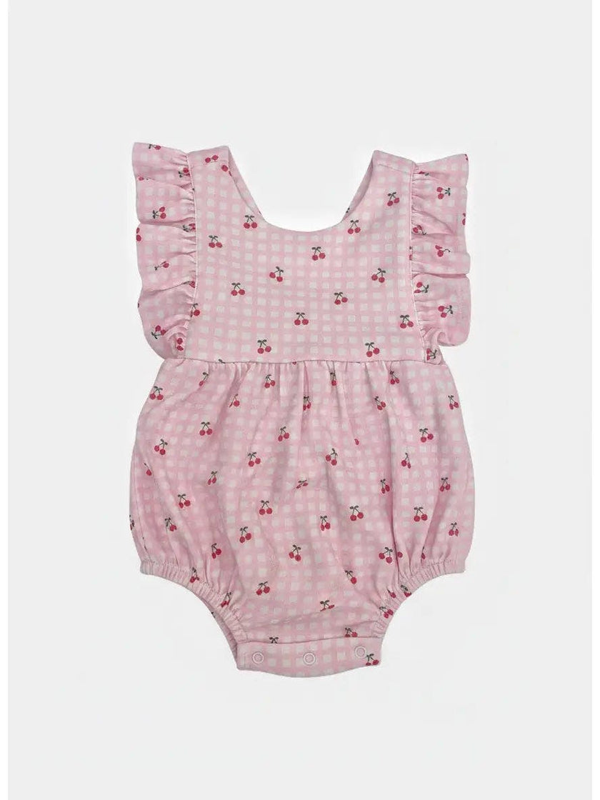Lemons Pima Cotton Baby Bloomer w/ Cross Straps