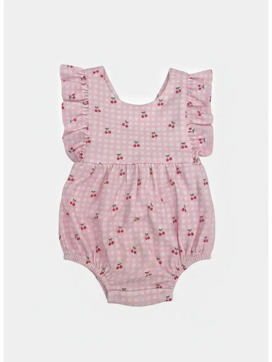 Lemons Pima Cotton Baby Bloomer w/ Cross Straps