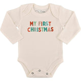 graphic bodysuit | my first christmas (long sleeve)