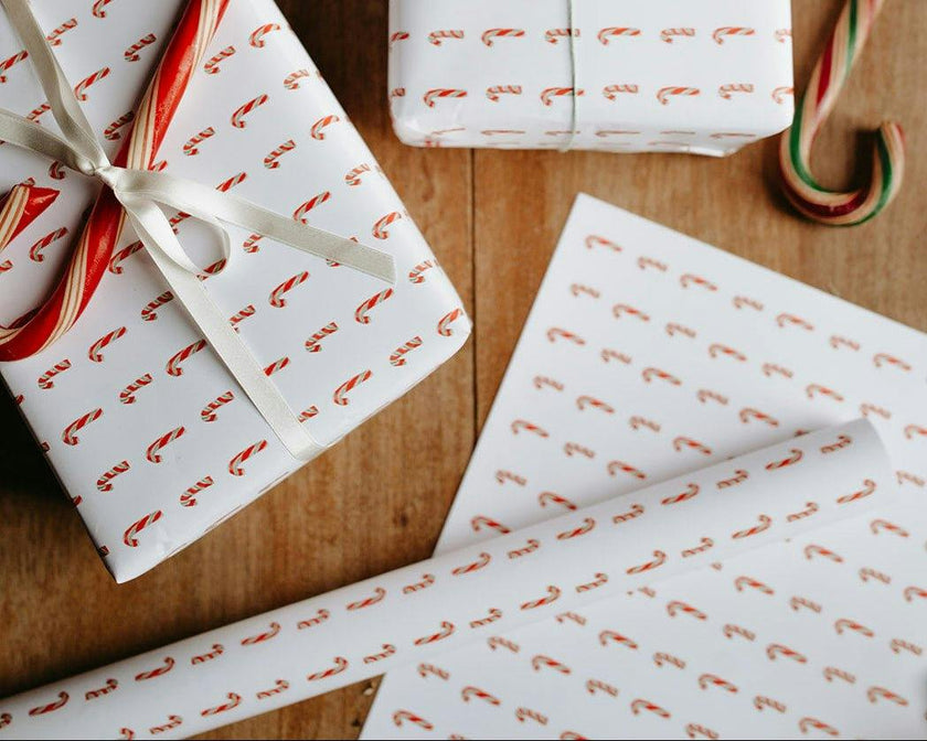 Candy Cane Gift Wrap