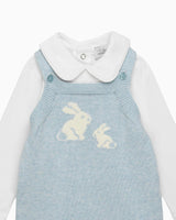 Baby Bunny Romper Set in Blue