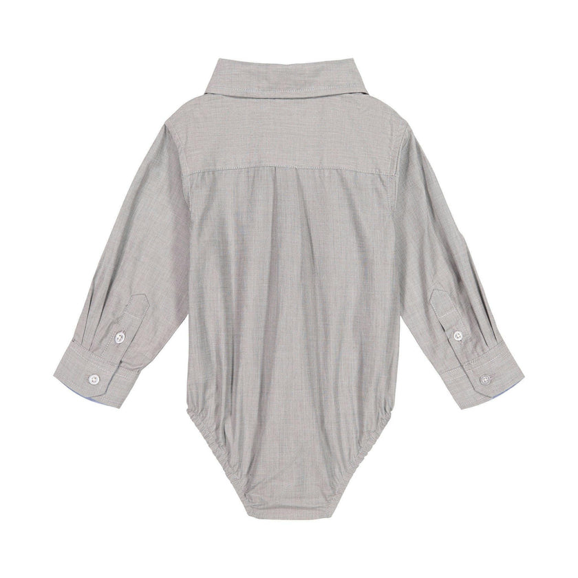Infant Boy Chambray Button-down Shirtzie