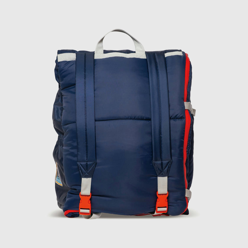Sleep-N-Pack™ – Big Kid Size | NASA Official Logo & Patches | 2-in-1 Backpack & Sleeping Bag with Cozy Fleece Liner - NAVY