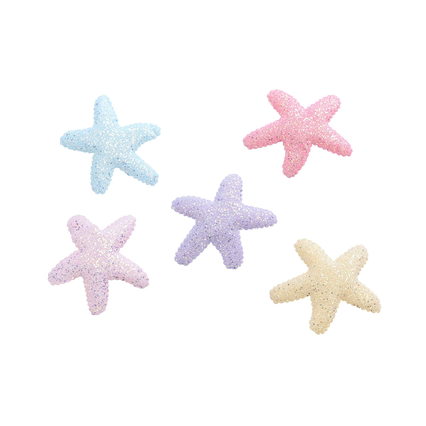 Textured Starfish Hair Clip Set