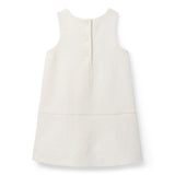 The Sherpa Bow Dress, ivory