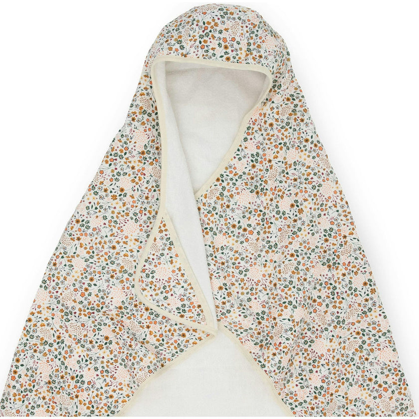 Toddler Hooded Towel - Pressed Petals