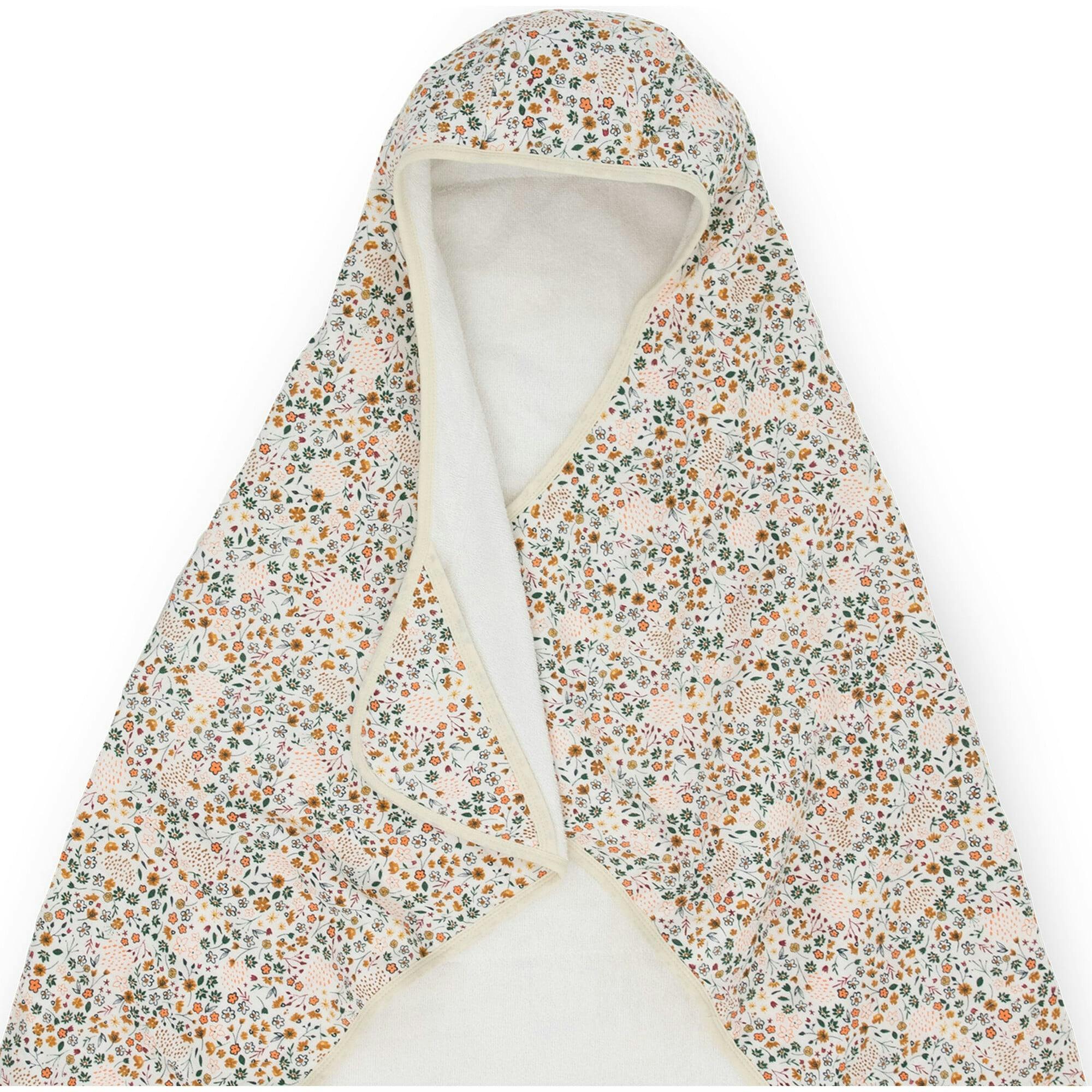 Toddler Hooded Towel - Pressed Petals