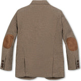 Organic Brushed Cotton Suit Jacket, Brown