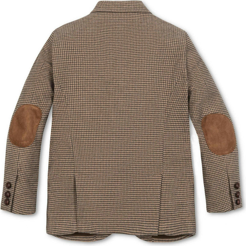 Organic Brushed Cotton Suit Jacket, Brown