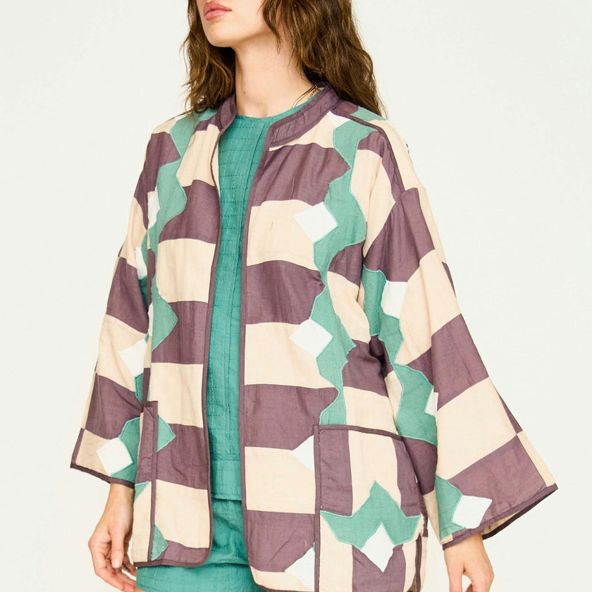 Bergen Jacket in Plum Origami