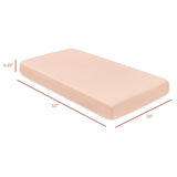 Crib Sheet in GOTS Certified Organic Brushed Cotton in Dusty Rose