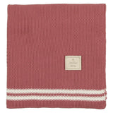 Duo Stripe Chunky-Knit Blanket