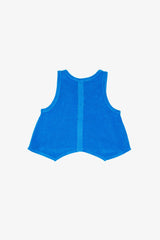 Terry Cloth Racerback Flutter Tank