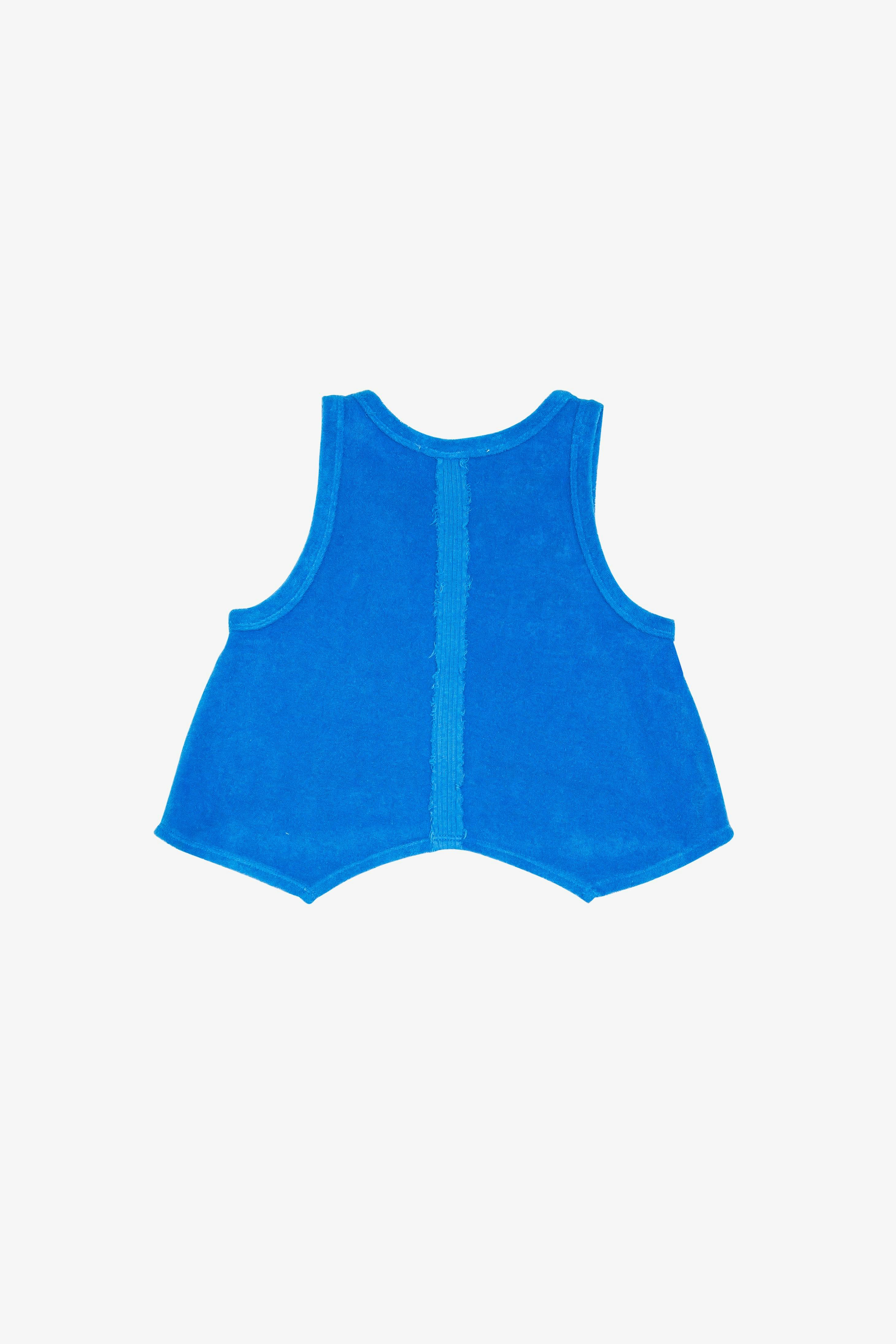 Terry Cloth Racerback Flutter Tank