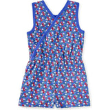 Reversible Wrap Romper, Blue