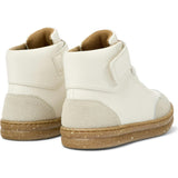 Runner Four Leather Ankle Velcro Nubuck Sneakers, White