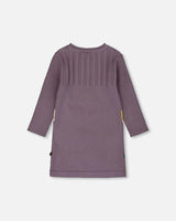 Jacquard Sweater Dress with Polka Dot Pattern