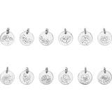 Personalized Birth Flower Necklace, Sterling Silver