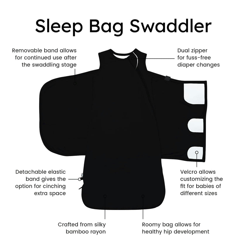 Sleep Bag Swaddler in Midnight