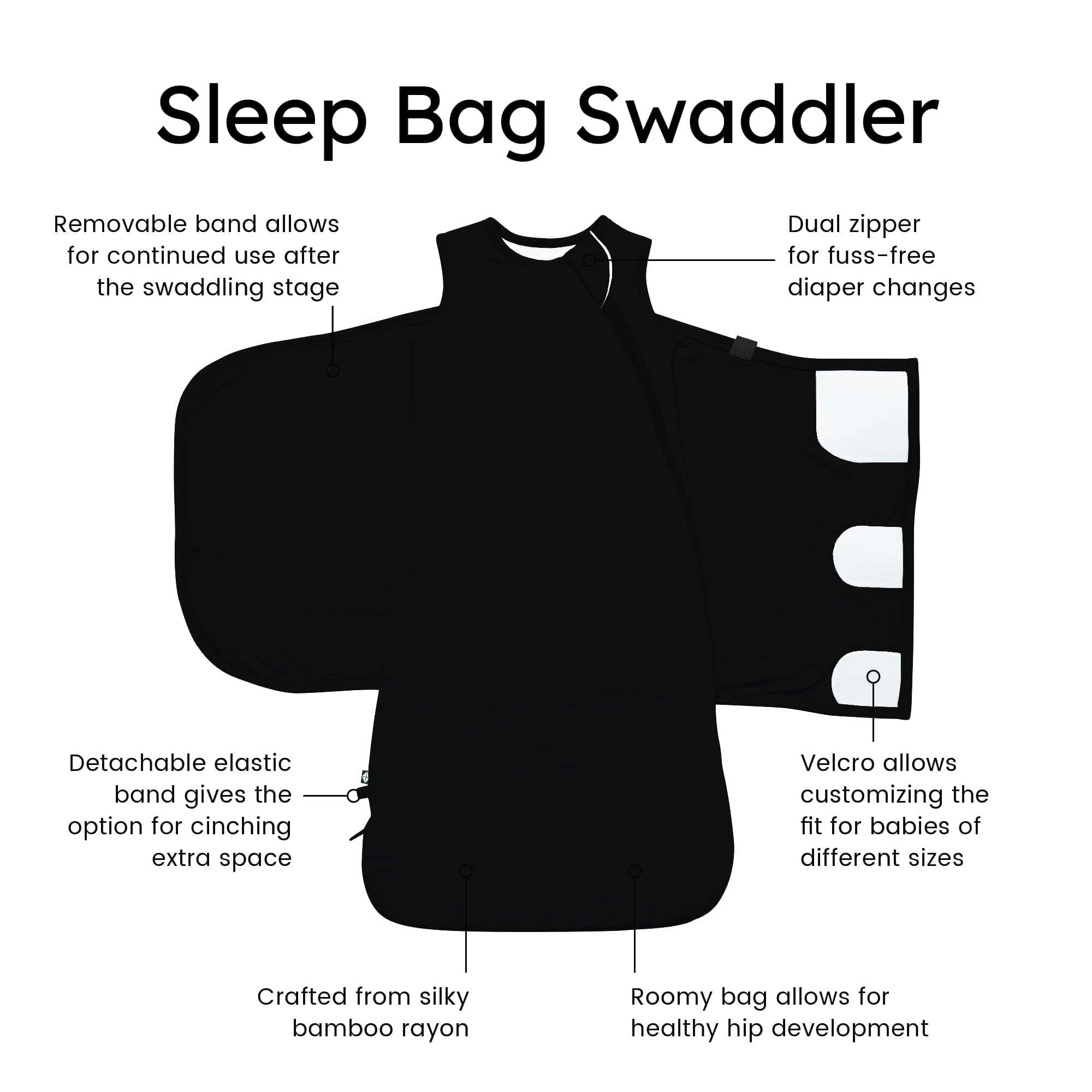 Sleep Bag Swaddler in Midnight