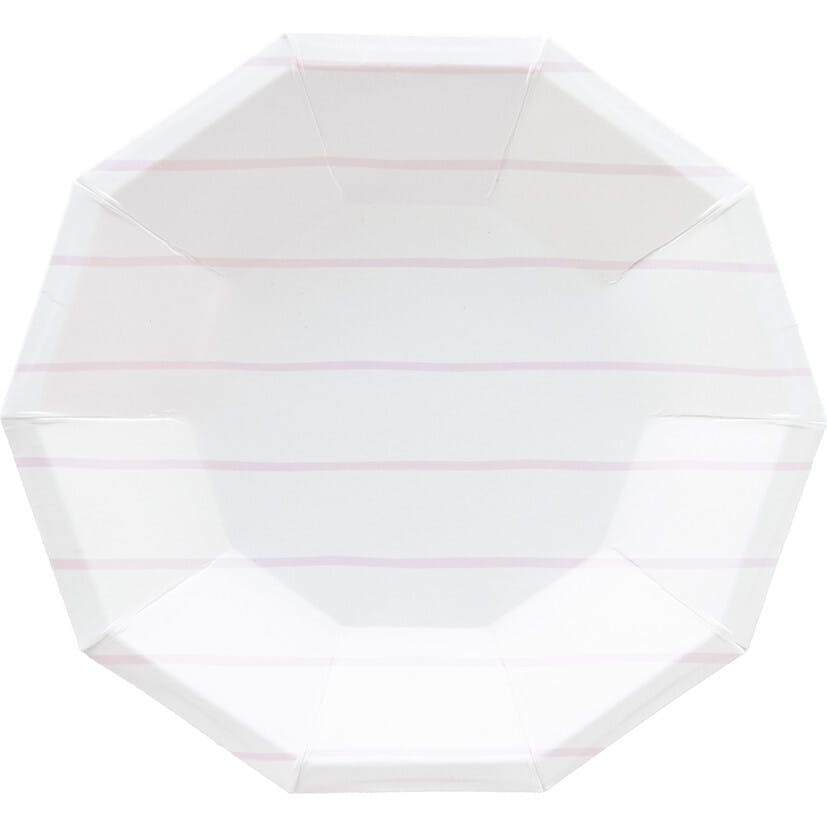 Lilac Frenchie Striped Large Plates