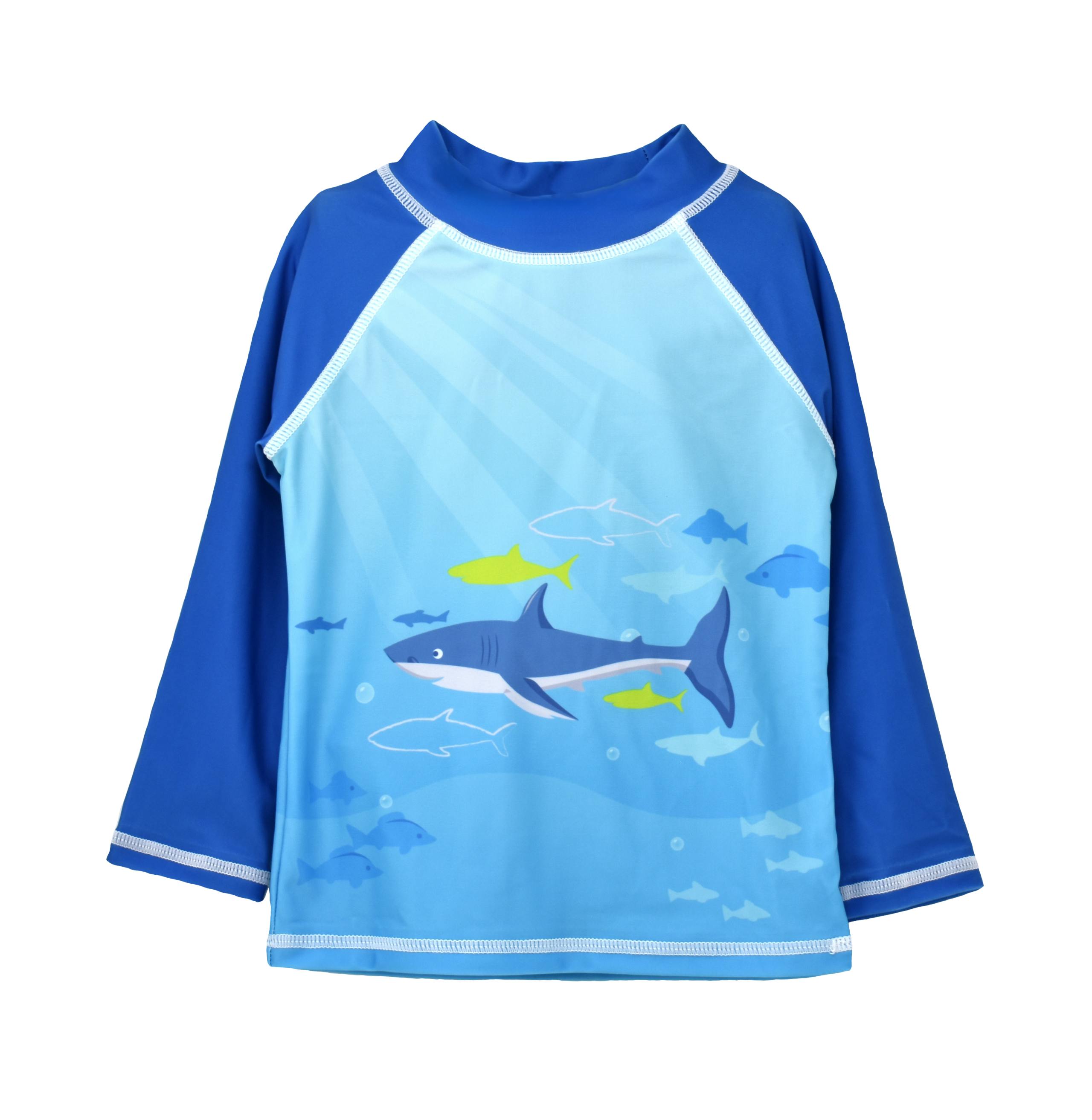 UPF 50+ Graphic Rash Guard Swim Top