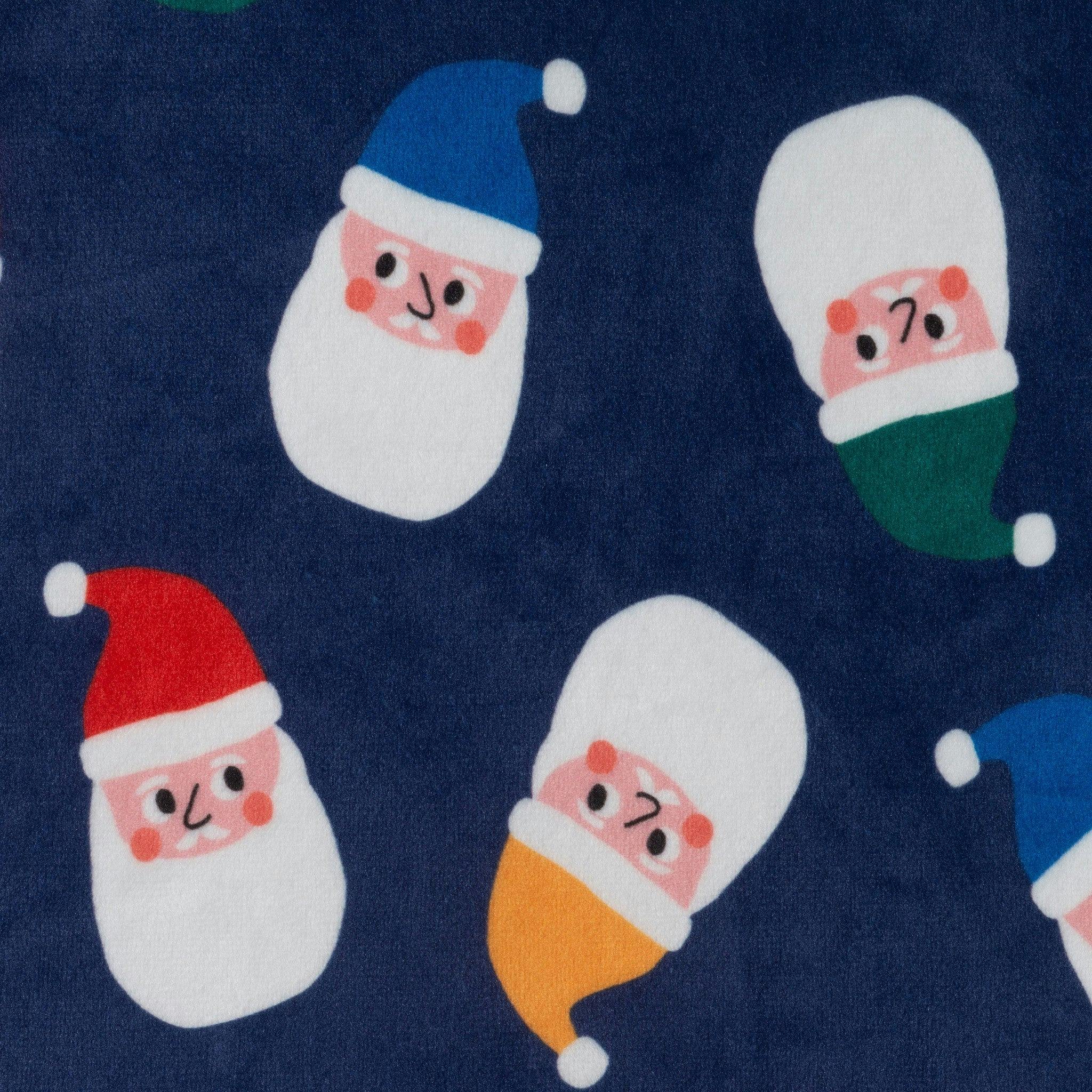 Boys (2-4) Velour Pajama Set | Santa Squad - Navy