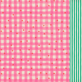 Gingham stars long sleeve swimsuit