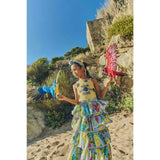 RUFFLES UVAS SKIRT LIGHT BLUE