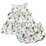 Double Peplum Tank Set Patriotic Ribbon