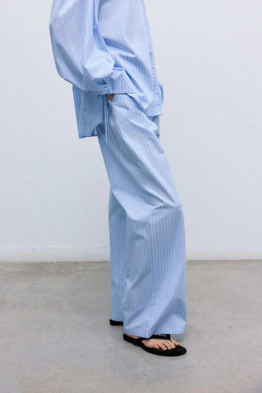 Aura Woman Pant Vista Blue Stripes