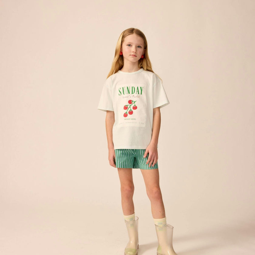 Organic Weekend Tee in Sky Blue
