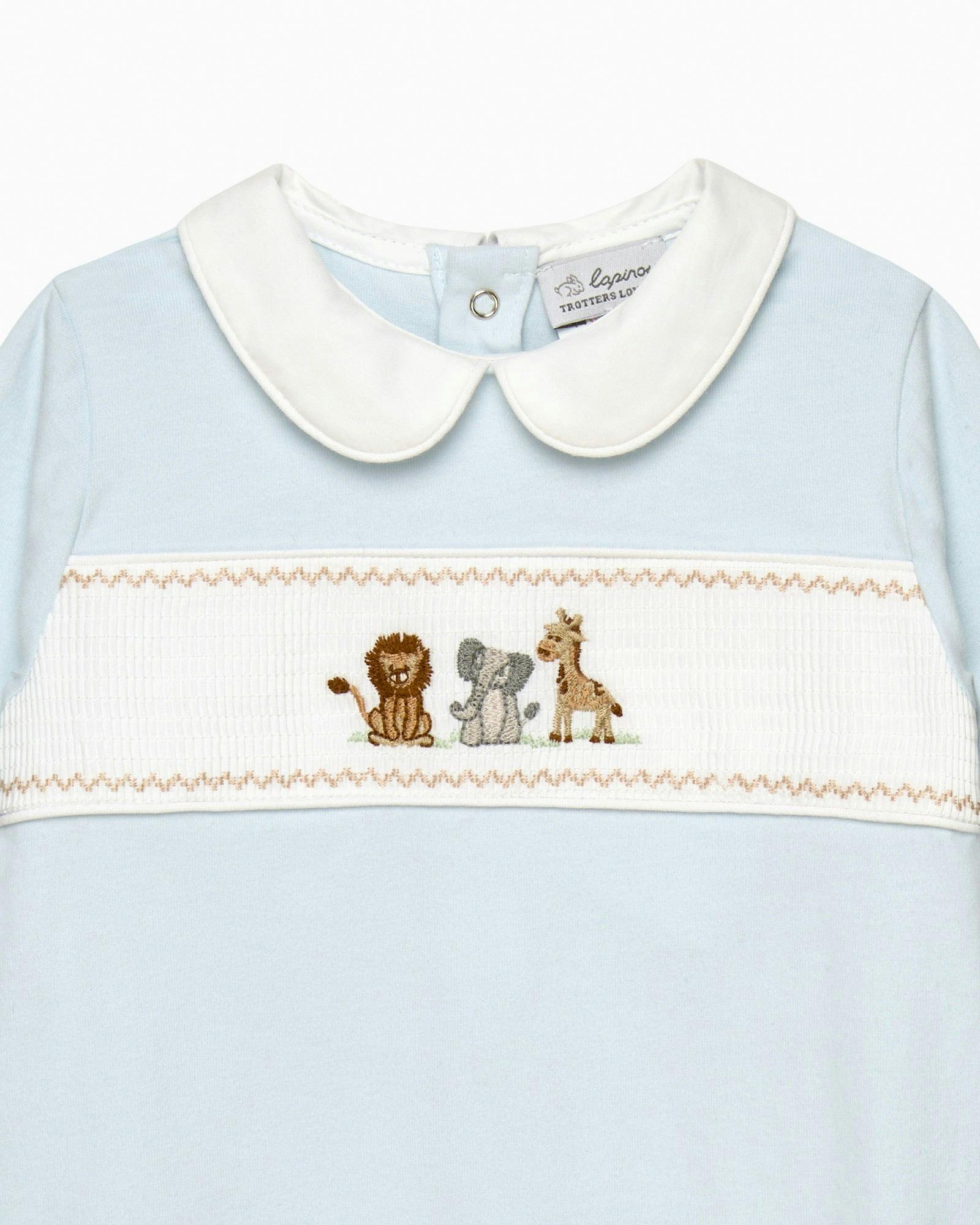 Baby Augustus & Friends Smocked Onesie