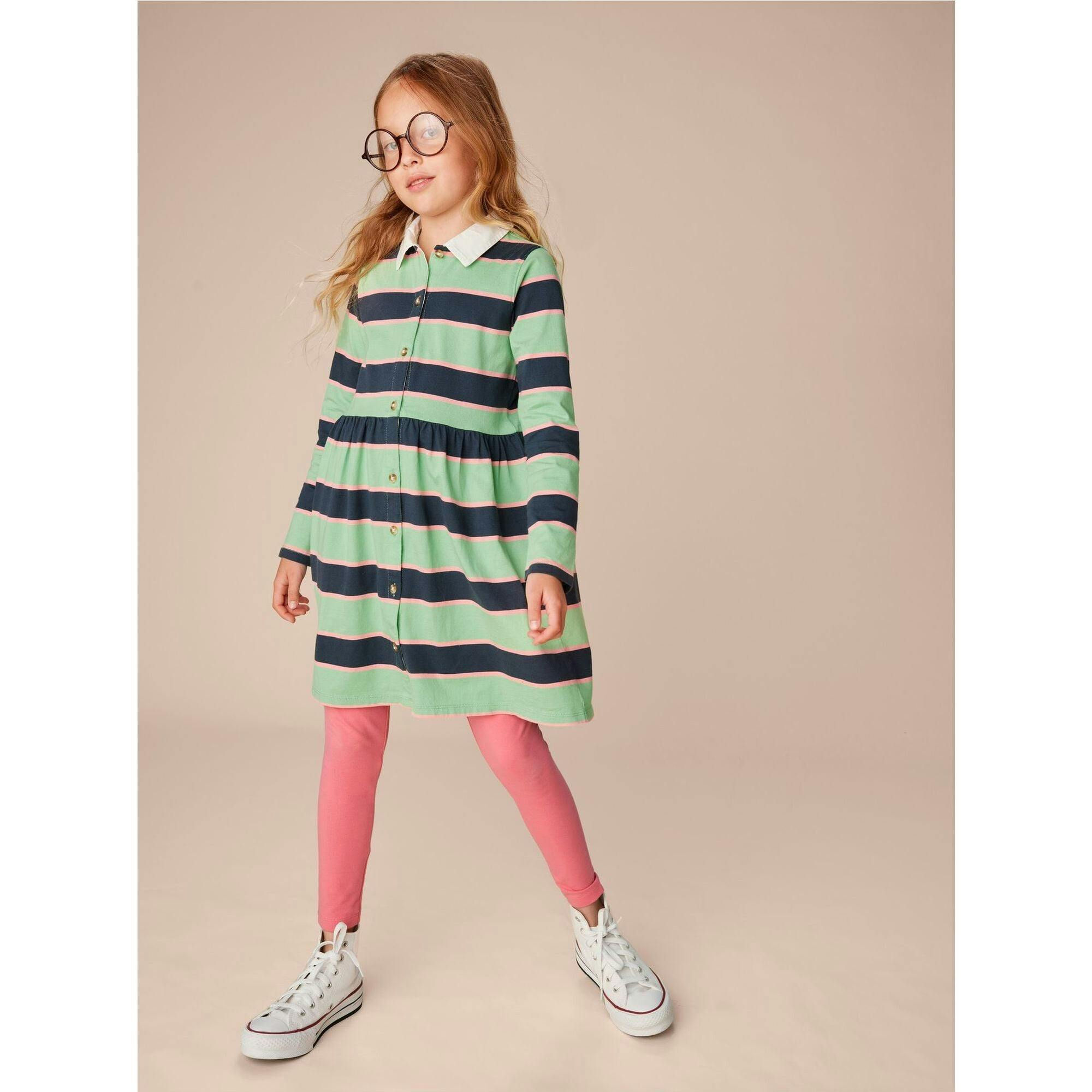 Rugby Shirtdress, Green