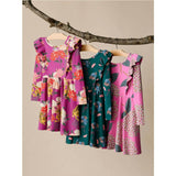 Ruffle Shoulder Ballet Dress, Multi
