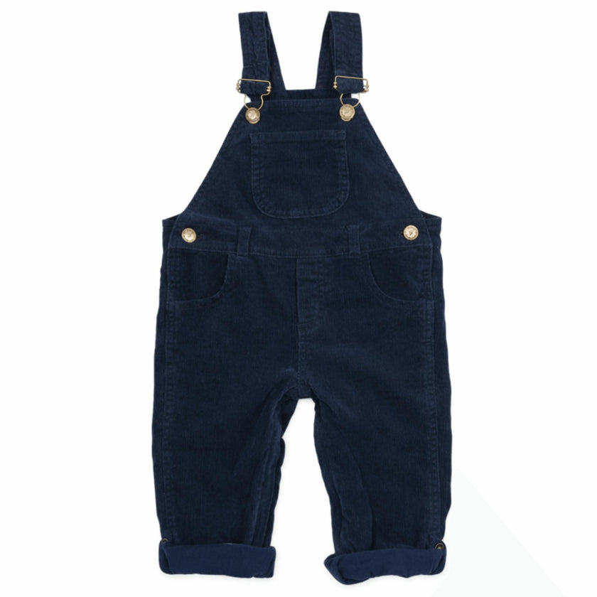 Navy Corduroy Overalls