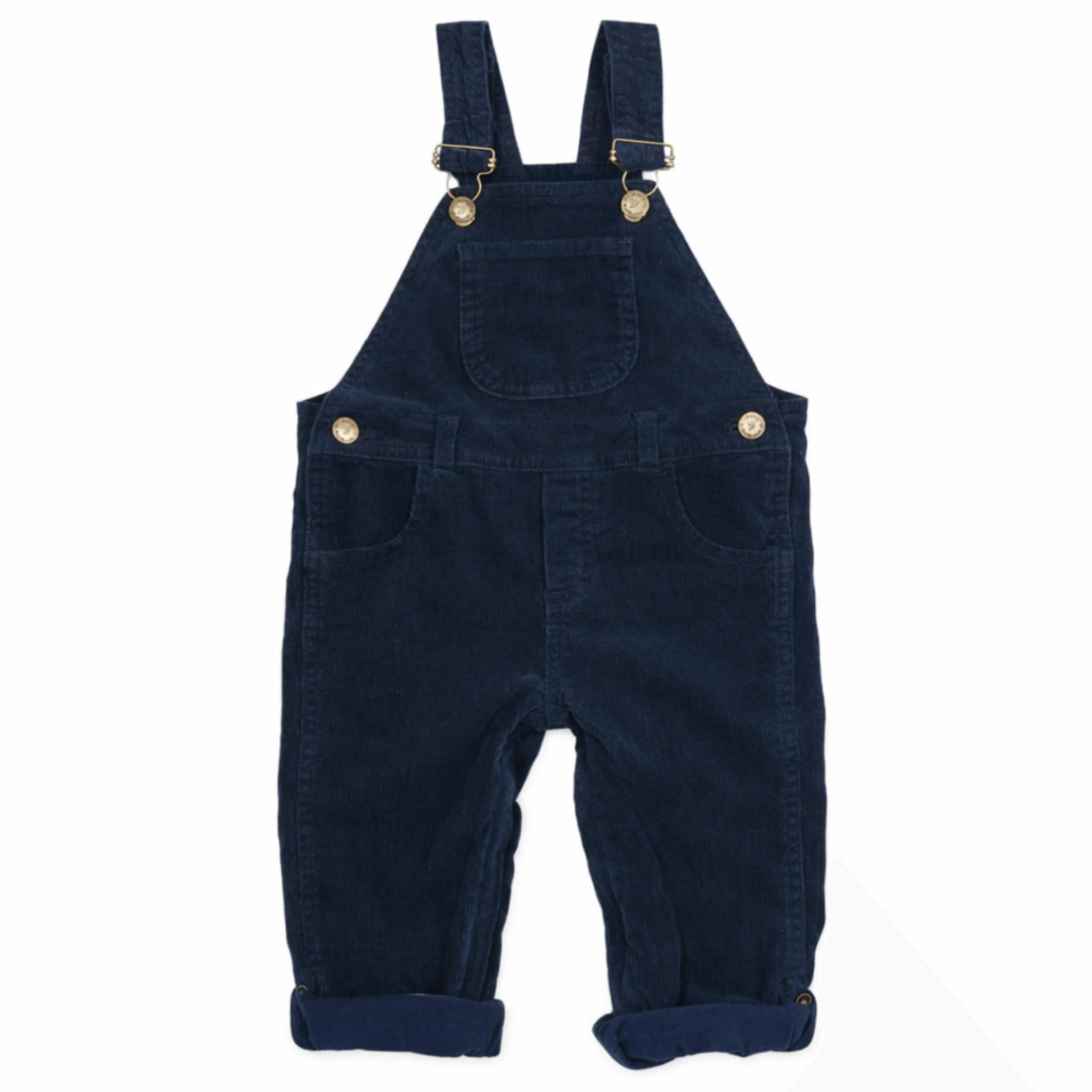 Navy Corduroy Overalls