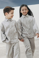 Organic Cotton Denim Balloon Overshirt