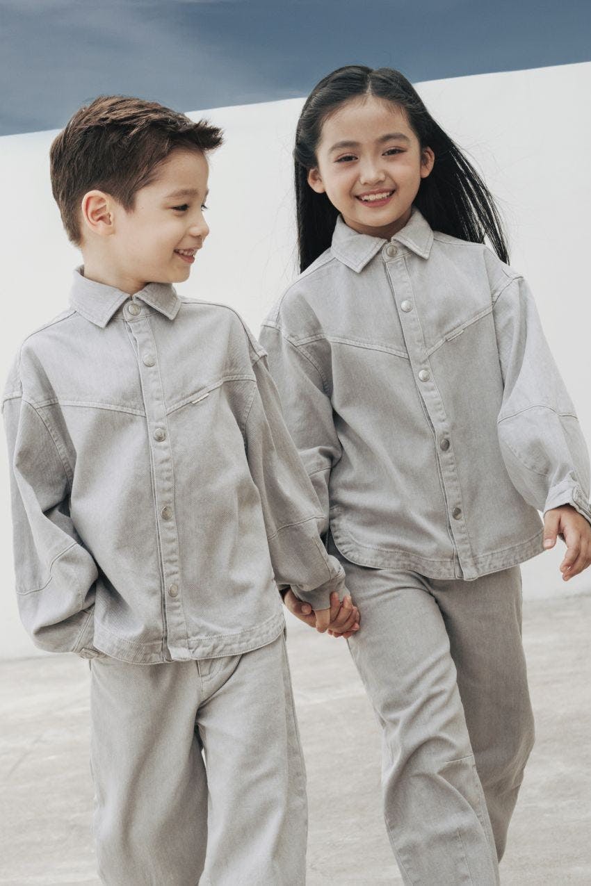 Organic Cotton Denim Balloon Overshirt
