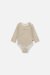 Three Pack Organic Cotton Onesie Brown Printed Hedgehogs