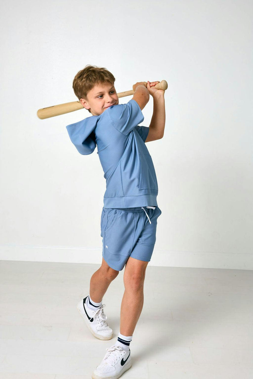 slate sweat short