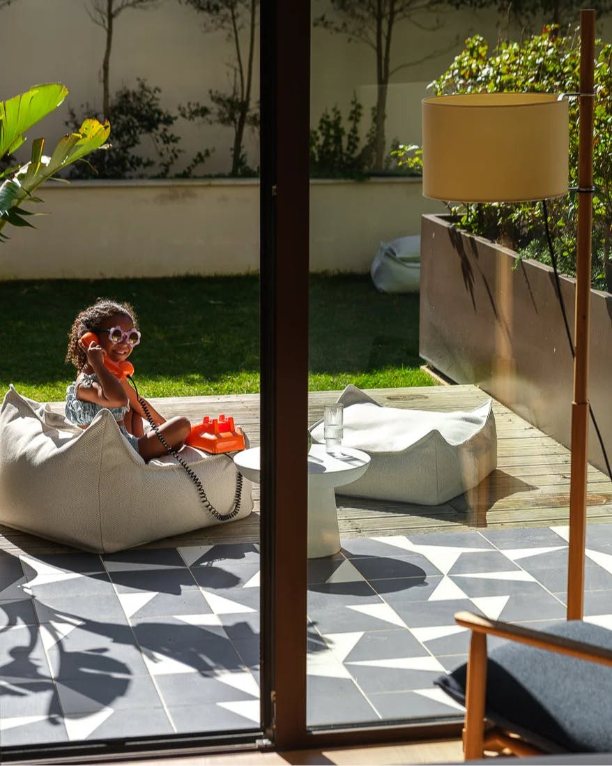 Terra Outdoor Square Ottoman