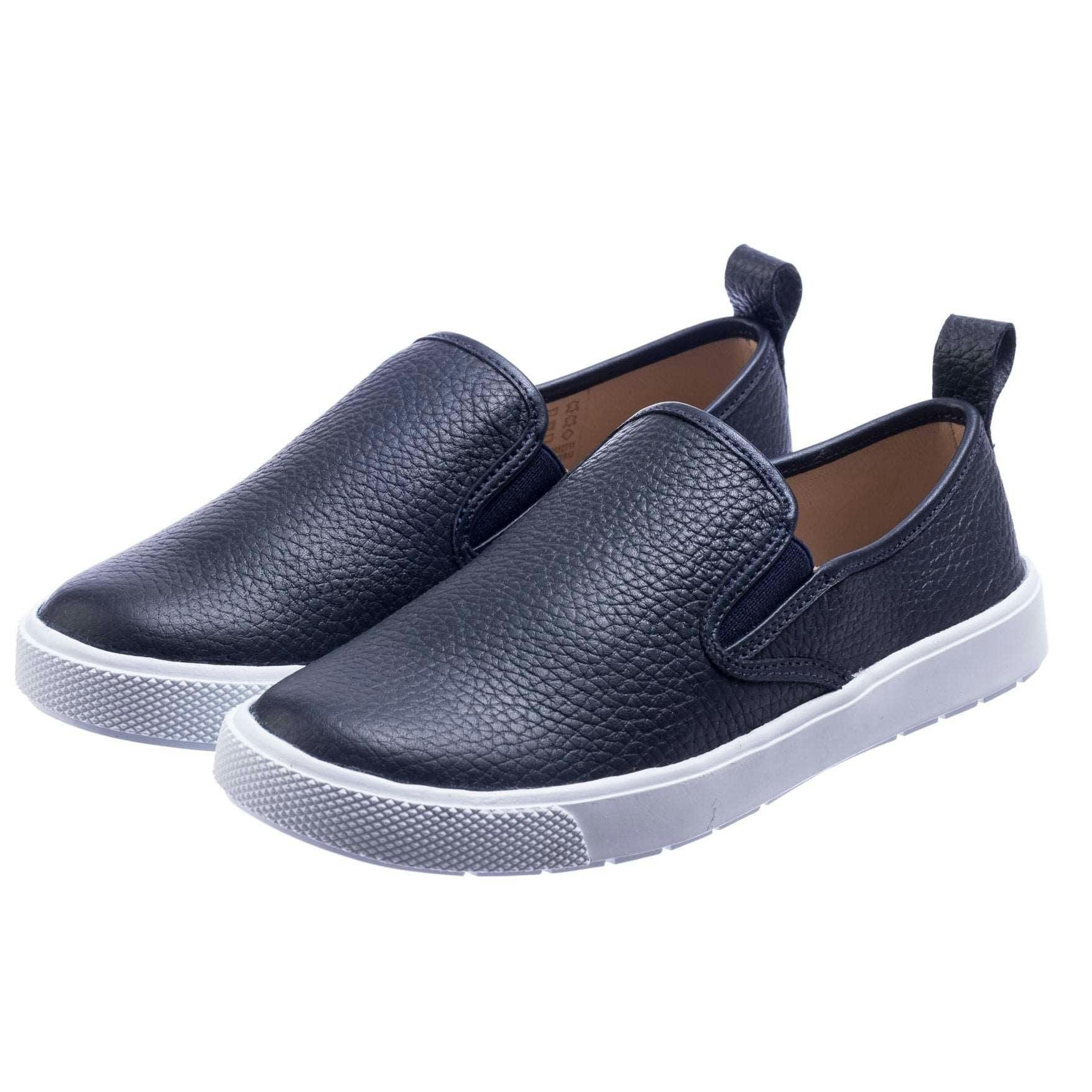 Classic Slip-On Textured | Blue Leather