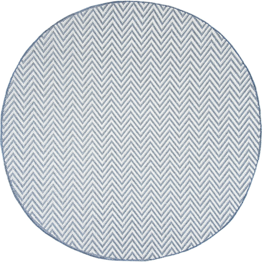 Bermuda Vera Indoor/Outdoor Rug, Blue/cream
