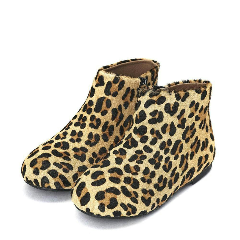 Chiara Leather Zipped Ankle Boots